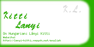 kitti lanyi business card